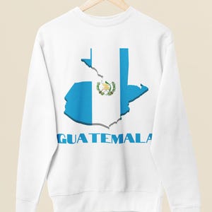 Guatemaltekische Flagge Karte von Guatemala Sweatshirt, Guatemala Flagge Sweatshirt, niedliches Guatemala Shirt, Guatemala Karte Druck, Guatemala Geschenk