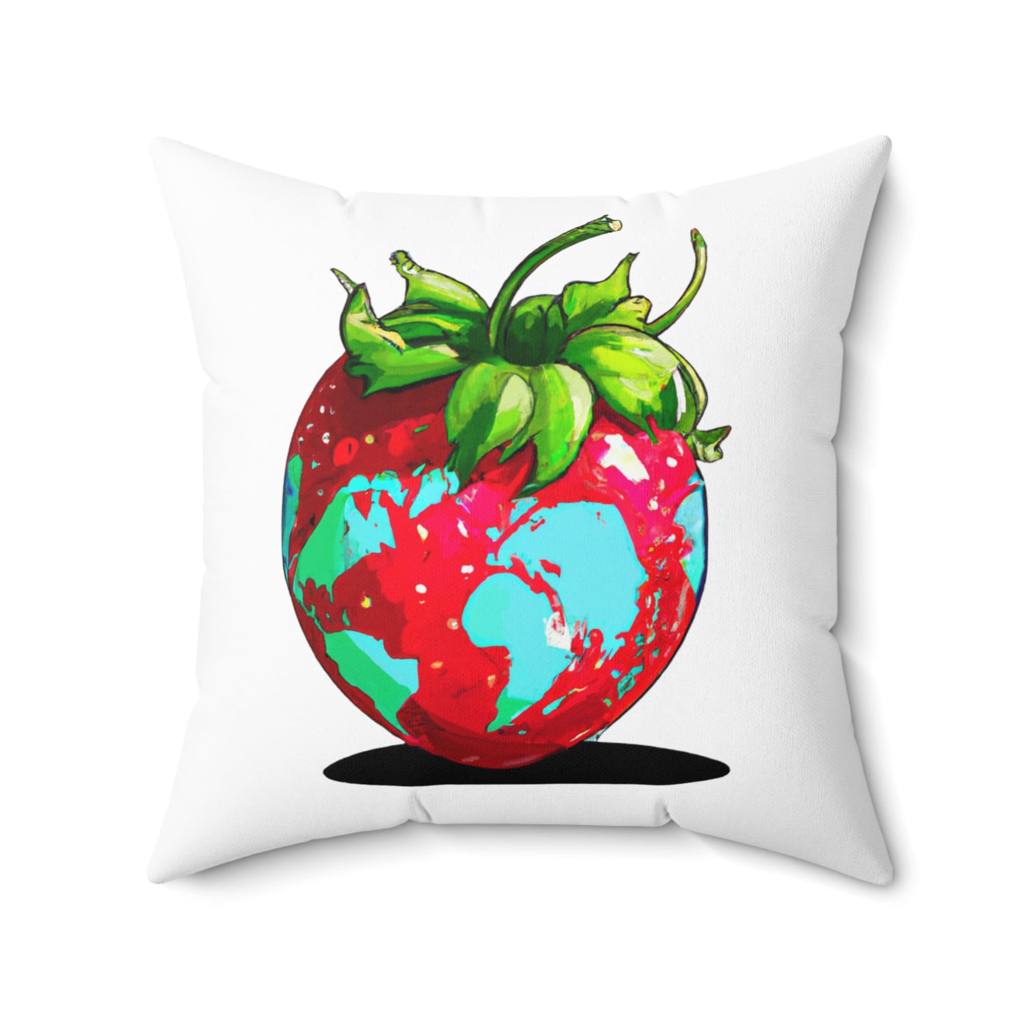 Cuscino Personalizzato Con Foto - Forma Fragola 3D Con Viso Divertente, Regalo Gag Souvenir, Morbido Peluche - 3