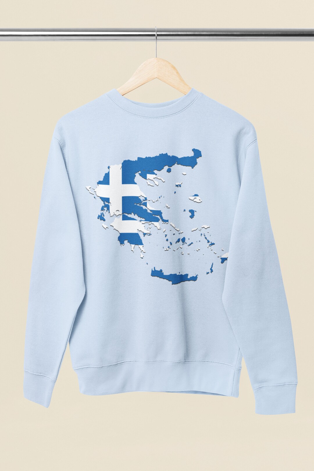Greece Destination Sweatshirt - White