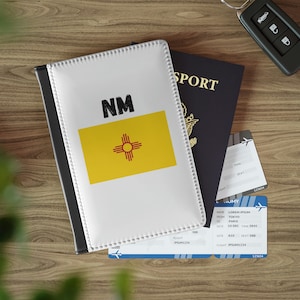 New Mexico Flagge Passport Brieftasche, New Mexico Passport Inhaber, NM Passport Case, New Mexico Reisebrieftasche, New Mexico Brieftasche, New Mexico Geschenk