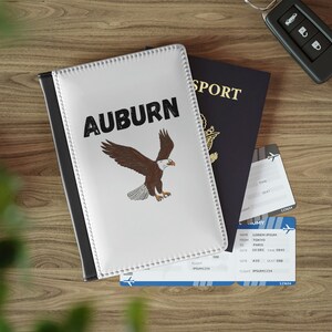 Auburn Eagle Passport Cover, Alabama Passport Holder, Auburn Passport Wallet, Auburn Alabama Gift, Cute Auburn Travel Wallet, Auburn Gift