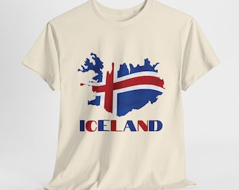 T-shirt met IJslandse vlag, IJslandse graphic T-shirt