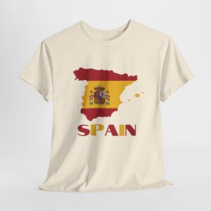 Spanische Flaggen Karte von Spanien Tshirt, Spanien Flagge Tshirt, spanische Geschenke, spanische Reisegeschenke, Geschenke für Spanisch, Spanischlehrer Geschenke