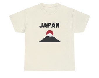 Japan Mt Fuji T Shirt, Japanese Flag Graphic Tee
