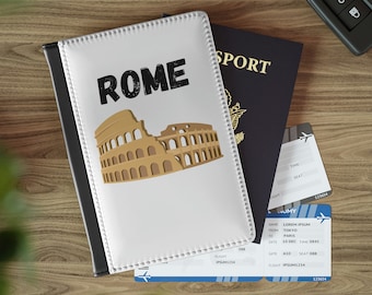 Ancient Rome Passport Holder, Colosseum Rome Passport Cover, Rome Italy Travel Wallet, Ancient Roman Wallet, Roman History Lover Gift