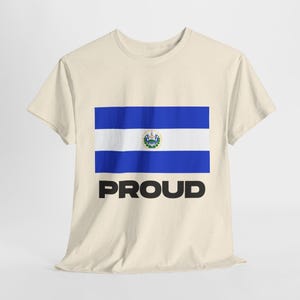 Trots Salvadoraans T-shirt, T-shirt vlag El Salvador, Salvadoraans shirt, shirt El Salvador Pride, El Salvador cadeau, T-shirt El Salvador