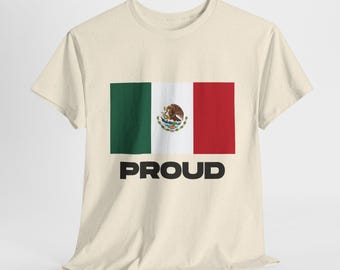 Shirt Mexican Pride, T-shirt met vlag van Mexico, cadeau Mexico voor Mexicanen