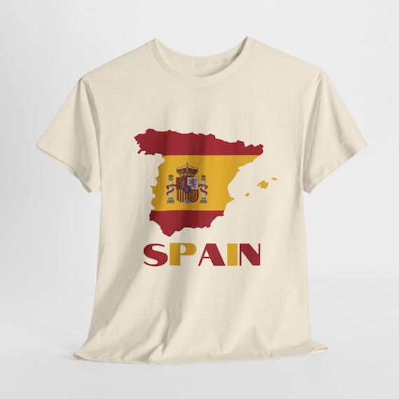 【完売品】 スペイン代表Tシャツ Sサイズ スペイン国旗地図Tシャツ、スペインTシャツ - Etsy 日本