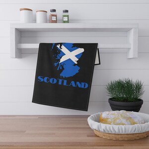 Carte de l'Ecosse Torchon, serviette drapeau écossais, décoration de cuisine écossaise, décoration écossaise, cadeau voyage Ecosse, cadeau Ecosse, cadeau écossais