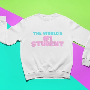 La sudadera para estudiantes número uno del mundo, regalo de sudadera personalizada para hija o hijo, consejo estudiantil, facultad de medicina, facultad de derecho, escuela de enfermería