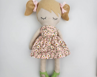 Sarah - Large 36cm Handmade Cloth Doll