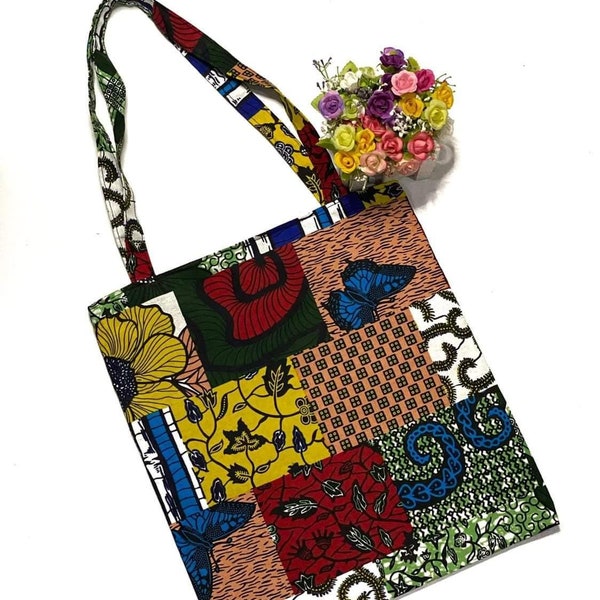 TEMI Tote Bag, African Print Tote Bag