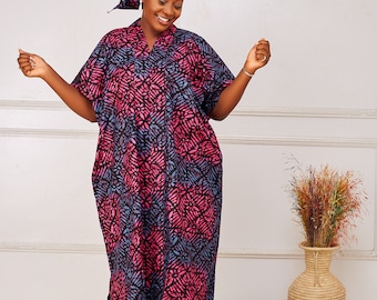 LIMAH Ankara Boubou| Rich Aunty Boubou| Ready-To-Wear