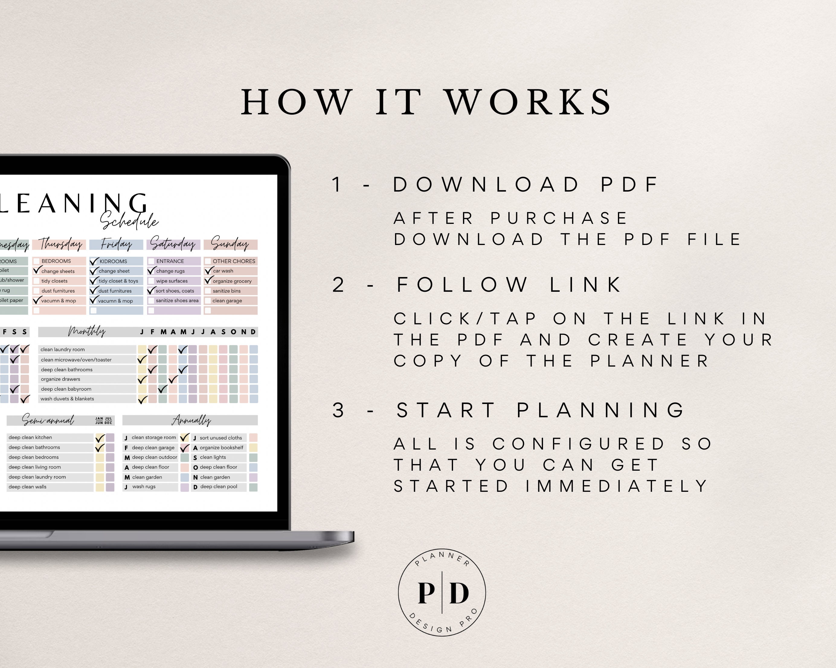 Cleaning Schedule Checklists Canva Template, Cleaning PDF, Editable PDF ...