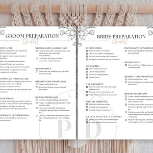 Wedding Planning Checklist Canva Template, Editable Wedding Checklists ...