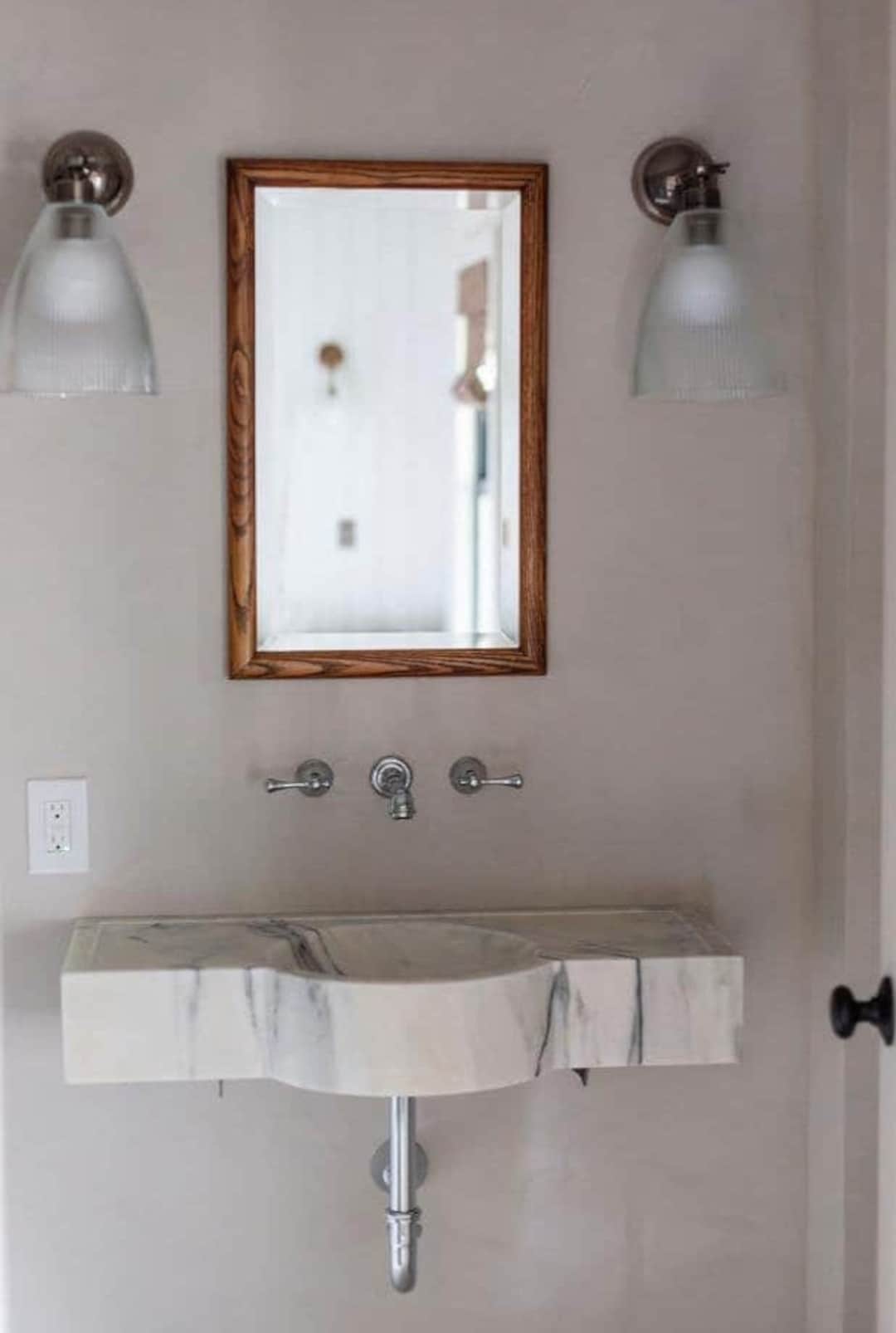 Custom Calacatta Monet Marble Sink, Powder Room Marble Sink, Handcarved ...