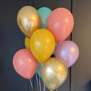 Balloon Bouquet, 11" Groovy Balloons, Two Groovy Balloons, Groovy Birthday, Five is a Vibe, Reflux Gold, Rosewood, Mustard, Mint, Lilac