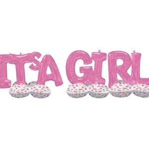 Giant 106 Inch It&#39;s a Girl Balloon for Baby Shower - Mylar Party Decorations
