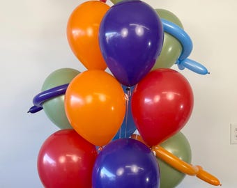 Ninja Turtles Balloon Bouquet: TMNT Birthday Party Balloons