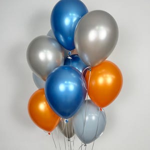 Space Balloons, 11&quot; Outerspace Balloons, Out of this World, Space Birthday, Astronaut Party, TWO the moon, First Trip Around the Moon
