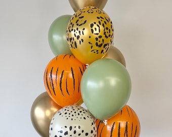Jungle Safari Balloons: Wild One Birthday Party Decor