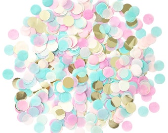 Blue and Pink Confetti, Confetti Toss, Party Decor, Baby Shower, Graduation Confetti, DIY Table Decor, Party Supplies, Gender Reveal