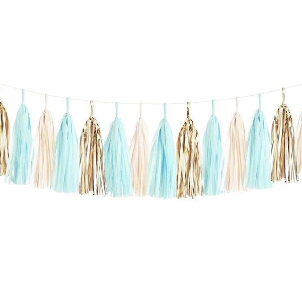 Blue Tassel Garland Etsy
