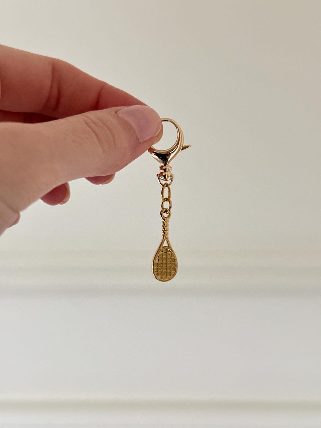 Tennis Charm | Gold Tennis Ke…