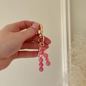 Custom Personalized Letter Keychain | Initial Keychain | Letter Bag Charm | Gold Plated Letter Charm | Gift for her | Gift for bridesmaids image 10