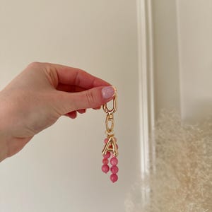 Custom Personalized Letter Keychain | Initial Keychain | Letter Bag Charm | Gold Plated Letter Charm | Gift for her | Gift for bridesmaids image 9