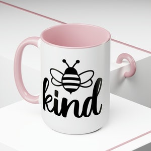 Be Kind, Two-Tone Coffee Mugs, 15oz