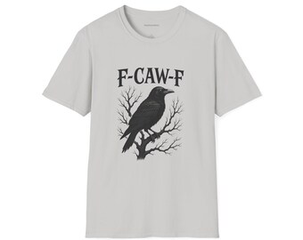 Camiseta gráfica F-Caw-F Raven, regalo para amantes de las aves