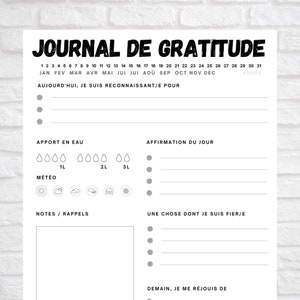 Journal de gratitude imprimable Français image 2