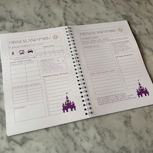 Disneyland Paris Planer. A5 Disney Planner Notizbuch Bild 6
