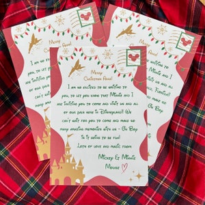 Christmas Disney Reveal Letter. Disneyworld reveal letter. Disneyland Paris reveal letter. Disneyland reveal letter
