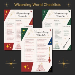 Wizarding World Universal ORLANDO Checklist. Download digitale stampabile