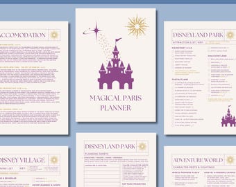 Planificador de Disneyland París. Descarga instantánea.