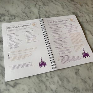 Disneyland Paris Planer. A5 Disney Planner Notizbuch Bild 5