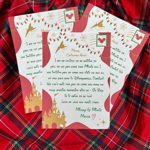 Christmas Disney Reveal Letter. Disneyworld reveal letter. Disneyland Paris reveal letter. Disneyland reveal letter