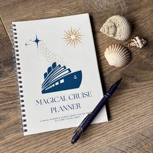 Magical Cruise Planner A5 Notebook | Disney Cruise Vacation Planner | Travel Journal & Organiser