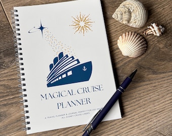 Magical Cruise Planner A5 Notebook | Disney Cruise Vacation Planner | Travel Journal & Organiser