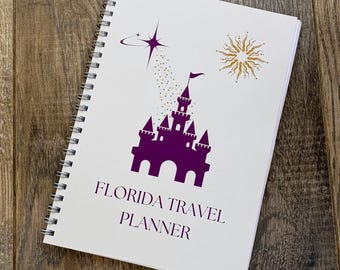 DisneyWorld Planner. 14 day Planner. A5 Disney Planner Notebook with bonus Universal pages