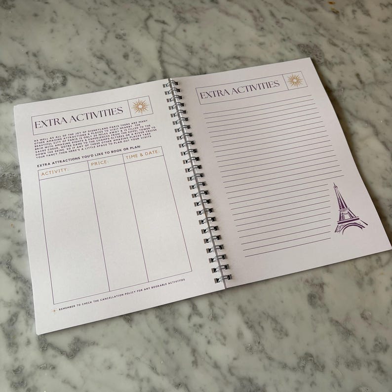 Disneyland Paris Planer. A5 Disney Planner Notizbuch Bild 9