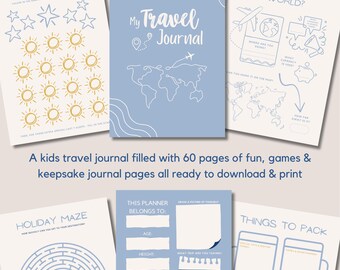 Kids Travel Journal & Planner (Digital Download)