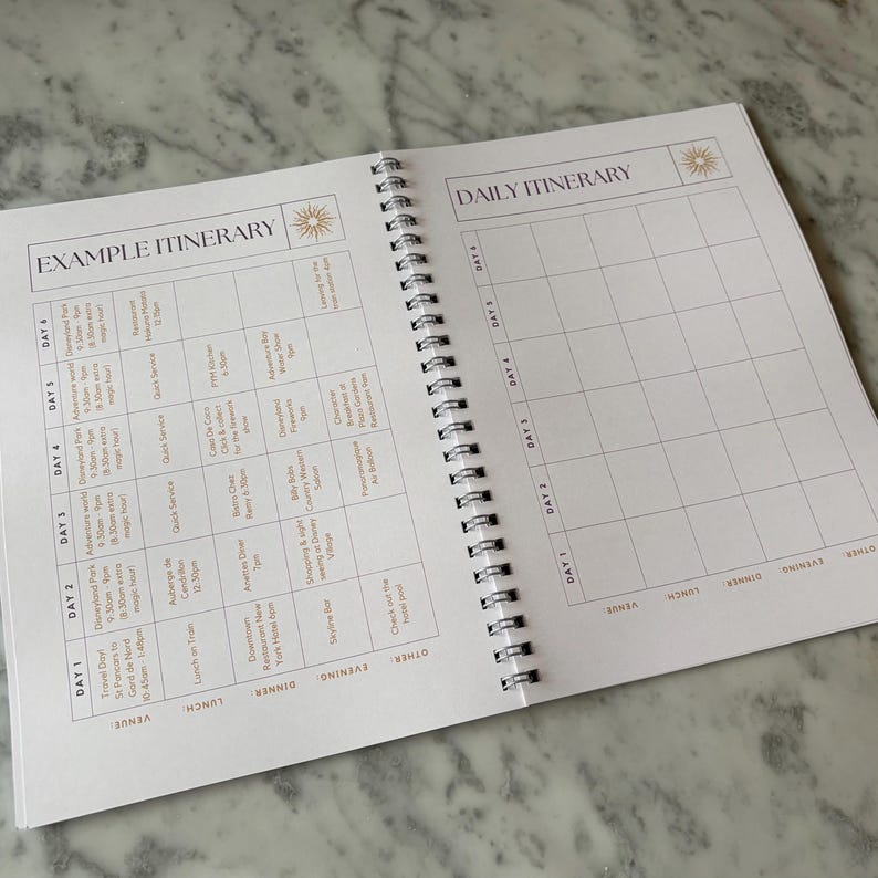 Disneyland Paris Planer. A5 Disney Planner Notizbuch Bild 10