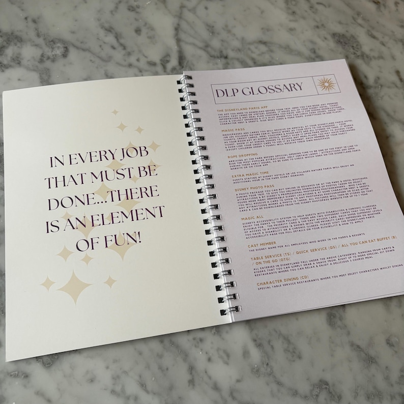Disneyland Paris Planer. A5 Disney Planner Notizbuch Bild 2