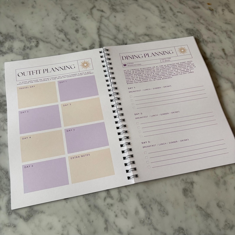 Disneyland Paris Planer. A5 Disney Planner Notizbuch Bild 4
