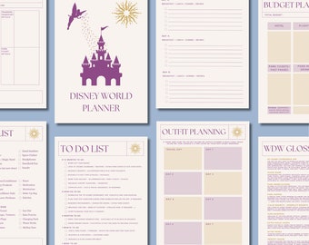 DisneyWorld Orlando Park Planner. Instant Printable Download