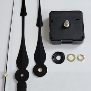 Clock mechanism sweep silent quartz 6168s clock movement, 13, 16, 18, 20 & 22mm
