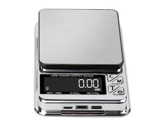 Digitale Taschenwaage mit USB, 0,01g Digitale Taschenwaage für Diamanten und Schmuck